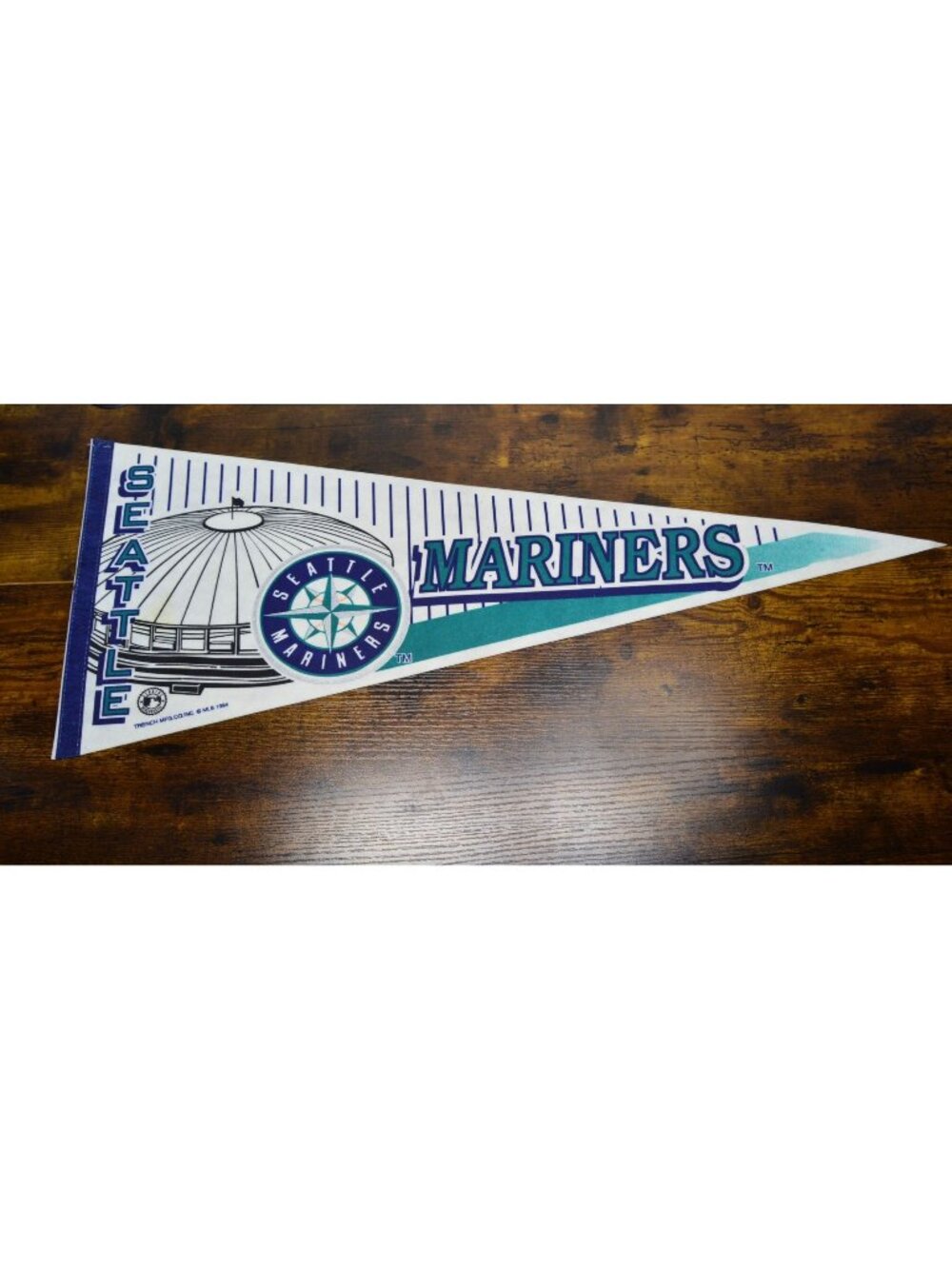 Vintage Seattle Mariners 1994 MLB Dome Logo Vintage Felt Pennant 30 inches